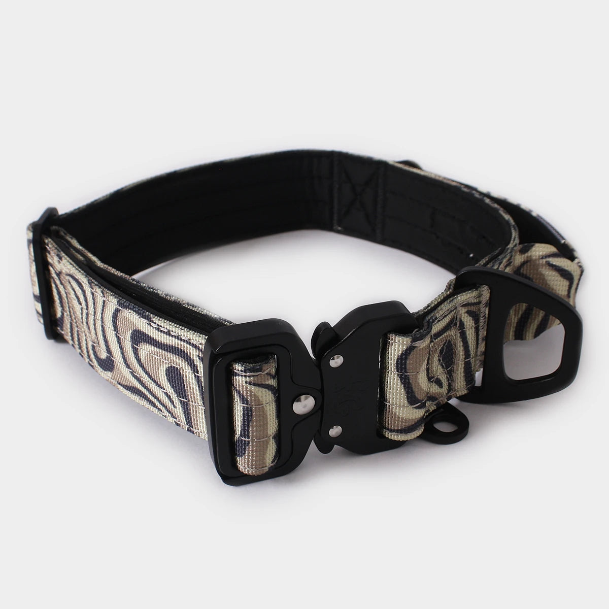 Tactical Dog Collar - 'Desert Camo' - 4cm - Floof Gang