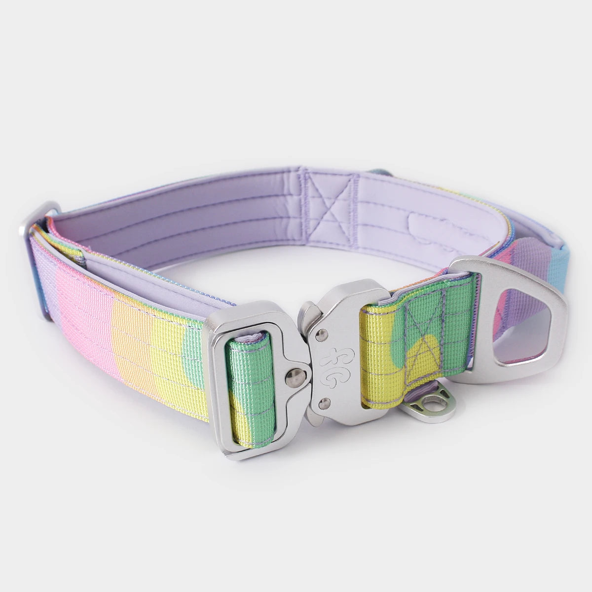 Tactical Dog Collar - 'Sherbet' - 4cm - Floof Gang