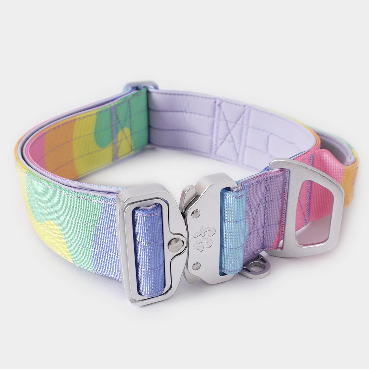 Tactical Dog Collar - 'Sherbet' - 5cm - Floof Gang