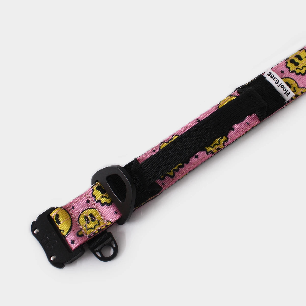 Tactical Dog Collar - 'Trippy Face' - 3cm - Floof Gang