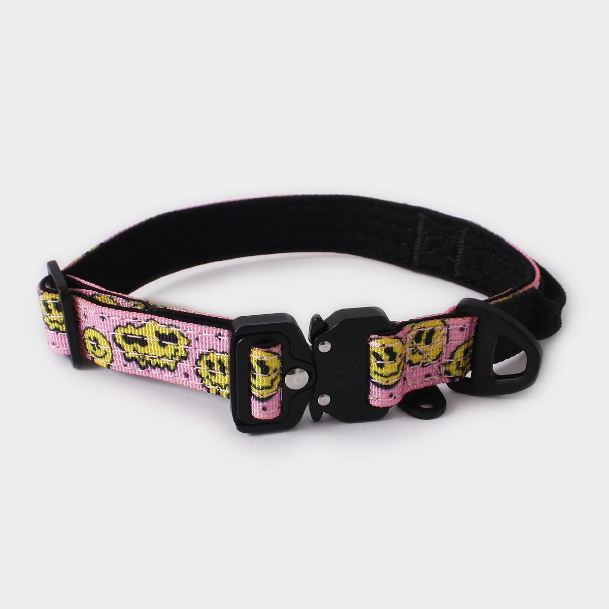 Tactical Dog Collar - 'Trippy Face' - 2cm - Floof Gang