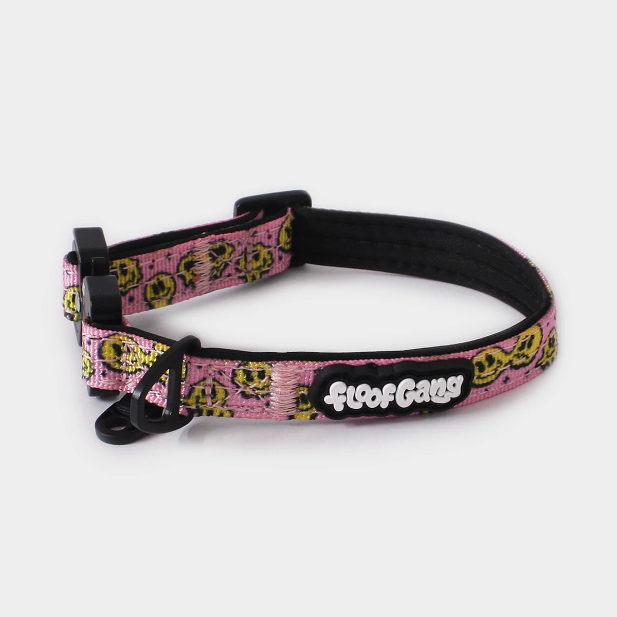 Tactical Dog Collar - 'Trippy Face' - 1.5cm - Floof Gang