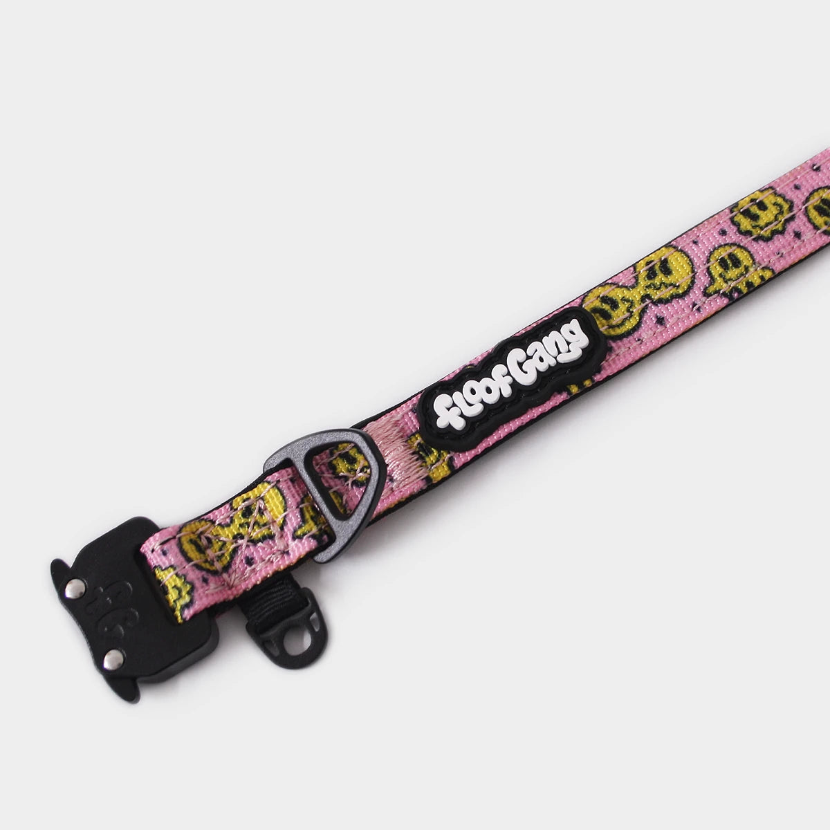 Tactical Dog Collar - 'Trippy Face' - 1.5cm - Floof Gang