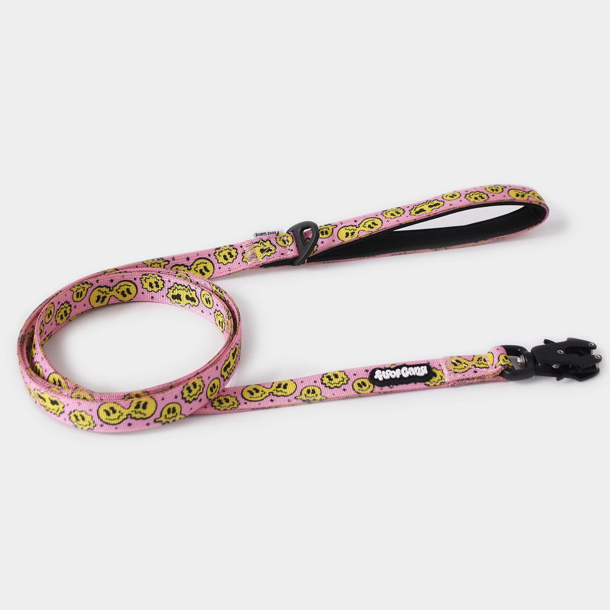 Tactical Dog Lead - 'Trippy Face' - Small - Floof Gang