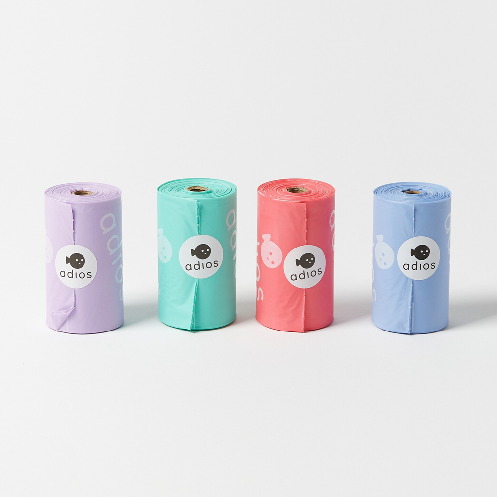 Adios Zero Waste Dog Poo Bags - Floof Gang