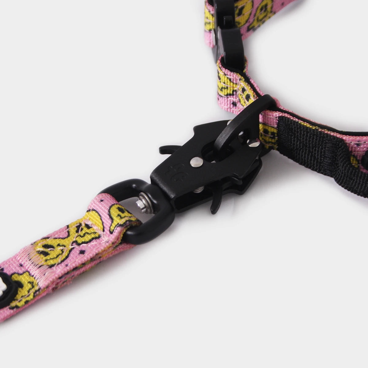 Tactical Dog Collar - 'Trippy Face' - 2cm - Floof Gang