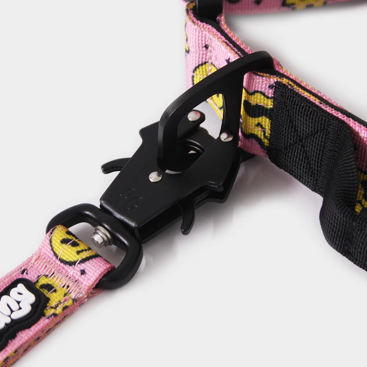 Tactical Dog Lead - 'Trippy Face' - Large - Floof Gang