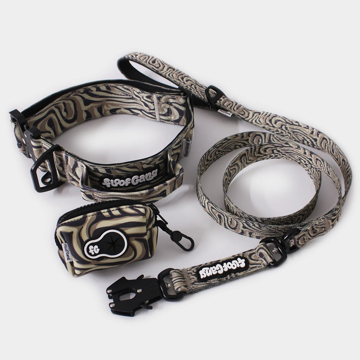 Tactical Dog Collar - 'Desert Camo' - 5cm - Floof Gang